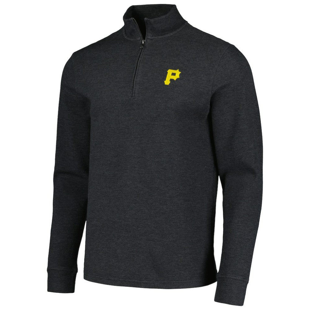 Black Pittsburgh Pirates Vineyard Vines Saltwater Quarter-Zip Jacket