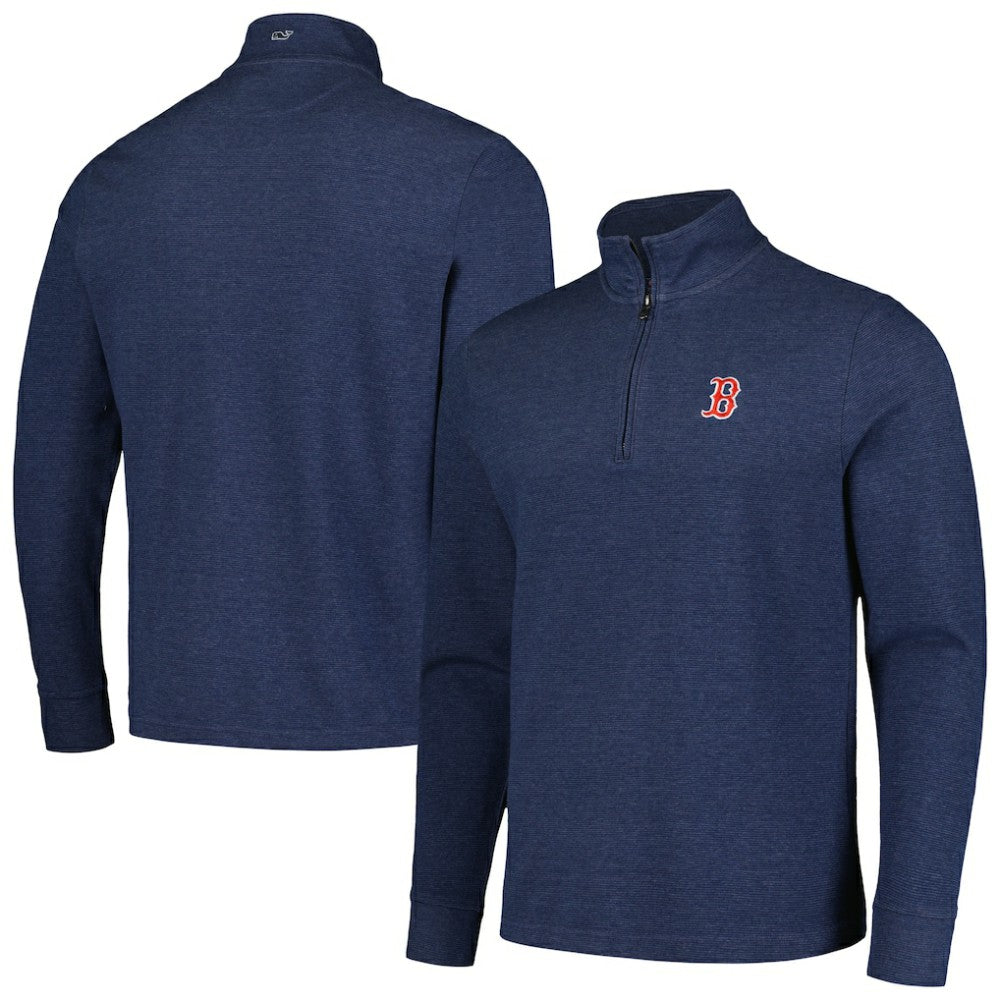 Navy Boston Red Sox Vineyard Vines Saltwater Quarter-Zip Jacket