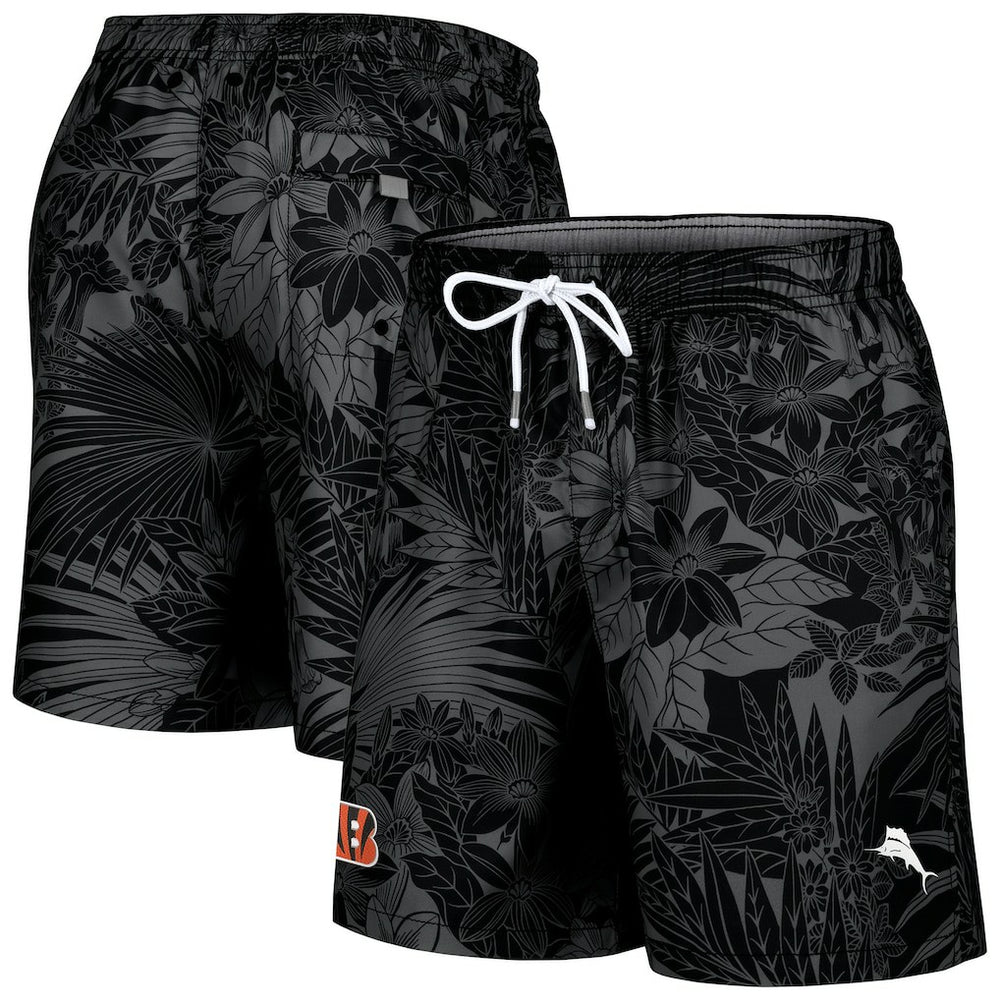 Santiago Palms Board Shorts - Cincinnati Bengals Shorts