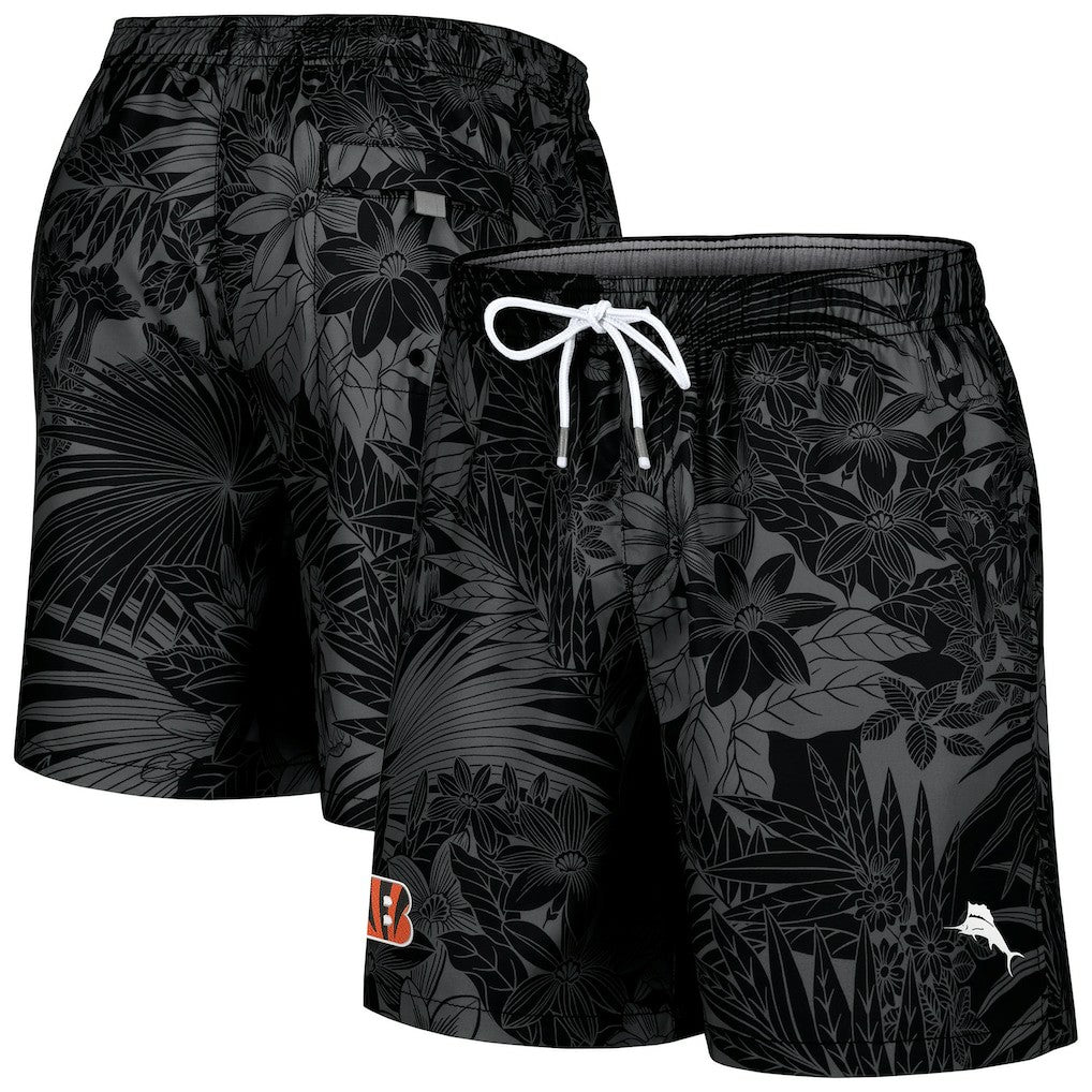 Santiago Palms Board Shorts - Cincinnati Bengals Shorts