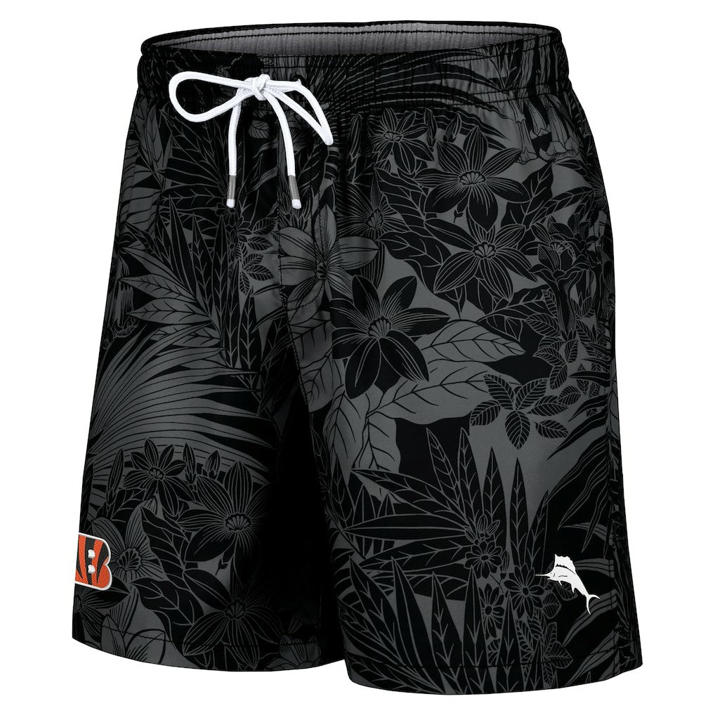 Santiago Palms Board Shorts - Cincinnati Bengals Shorts