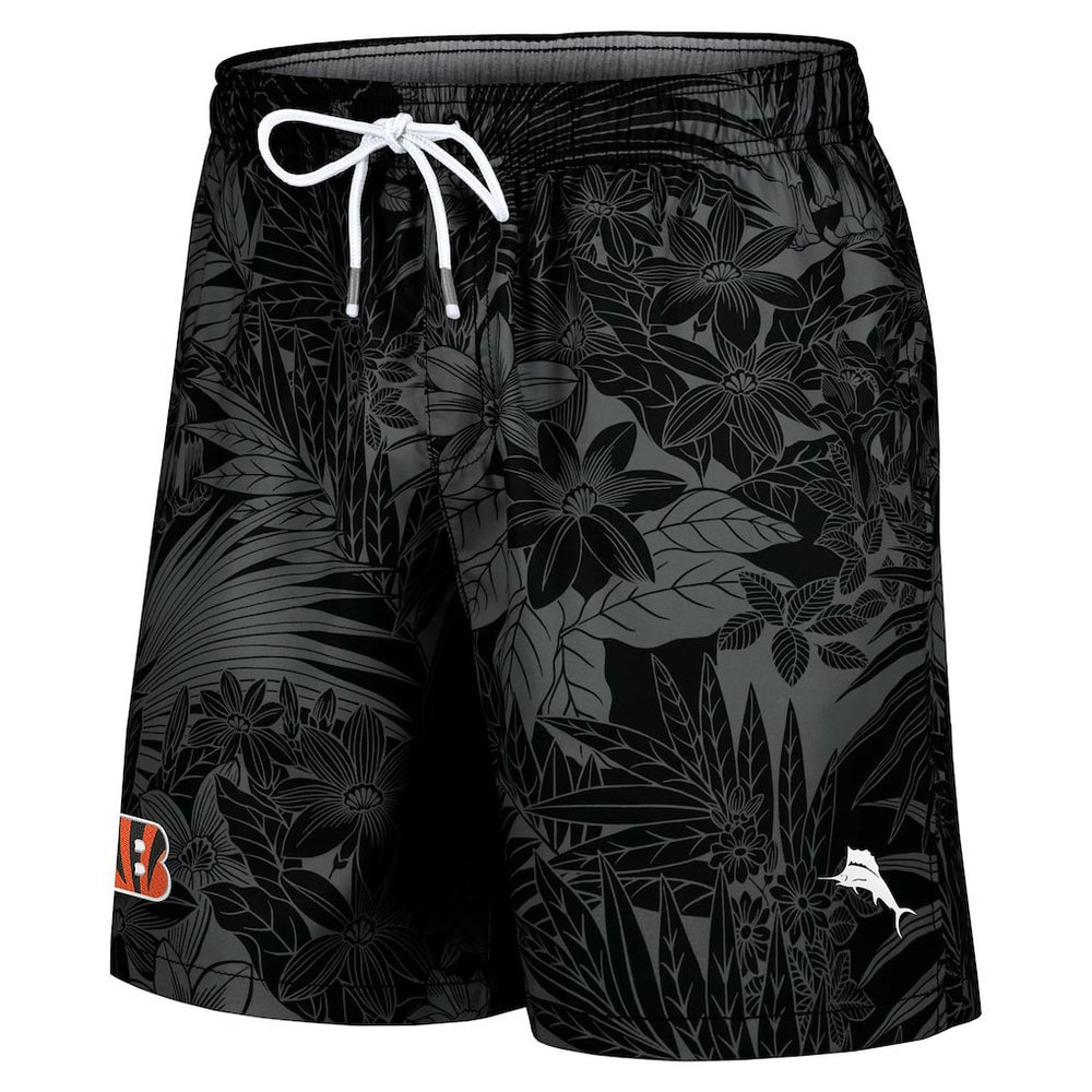 Santiago Palms Board Shorts - Cincinnati Bengals Shorts