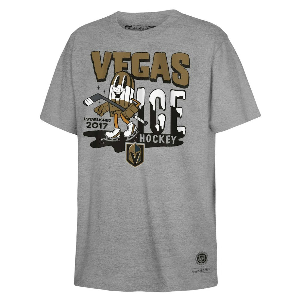 NHL Vegas Golden Knights Mitchell & Ness Youth Ice Hockey T-Shirt