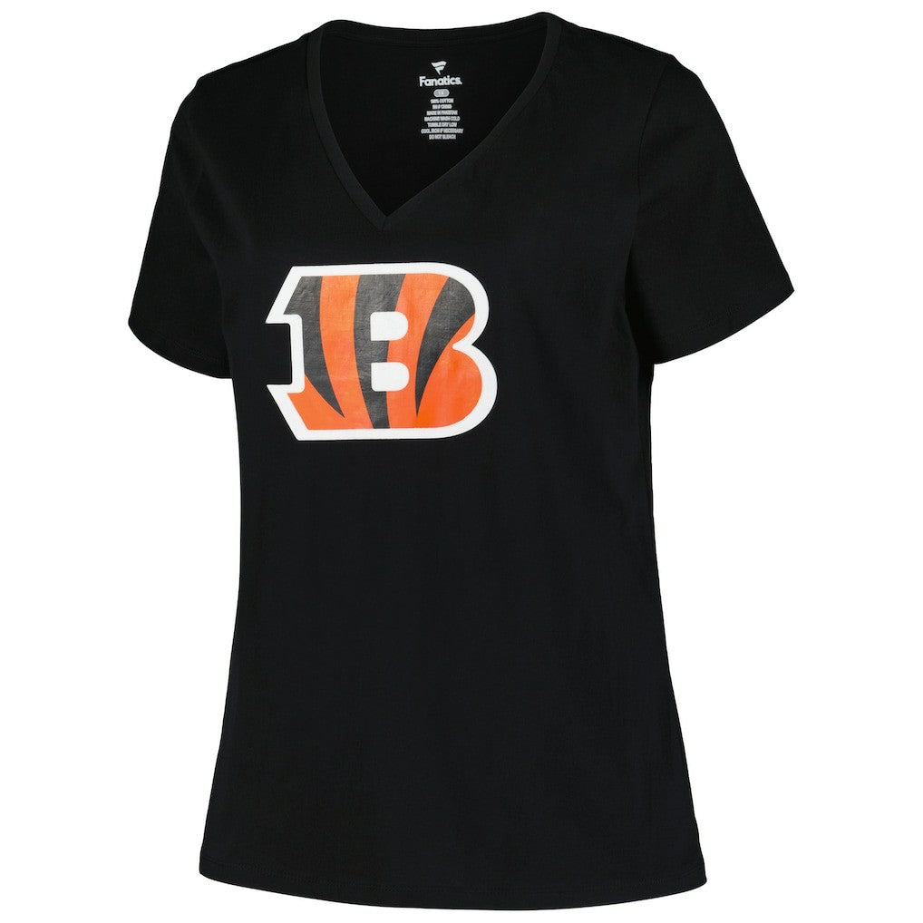 Women's Plus Size Mother's Day #1 Mom V-Neck T-Shirt - Cincinnati Bengals T-shirts