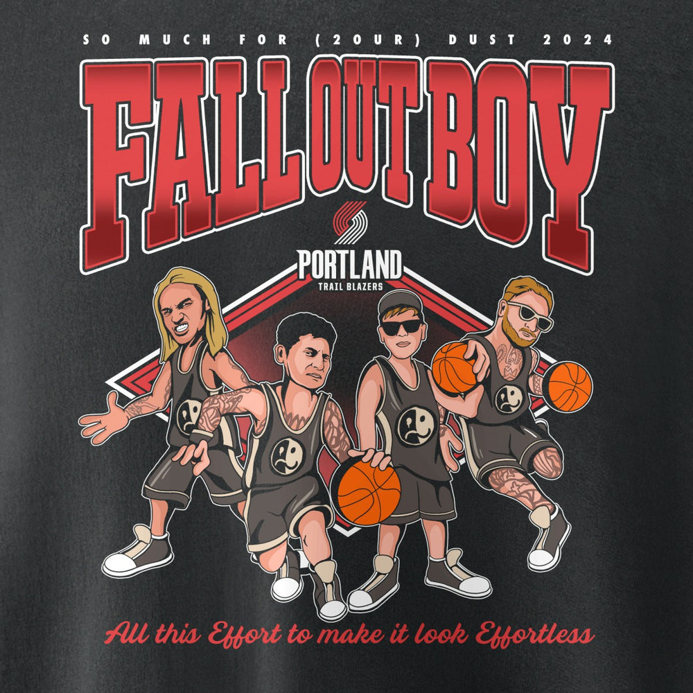 Fall Out Boy x Portland Trail Blazers Unisex So Much For (2our) Dust Pullover Sweatshirt