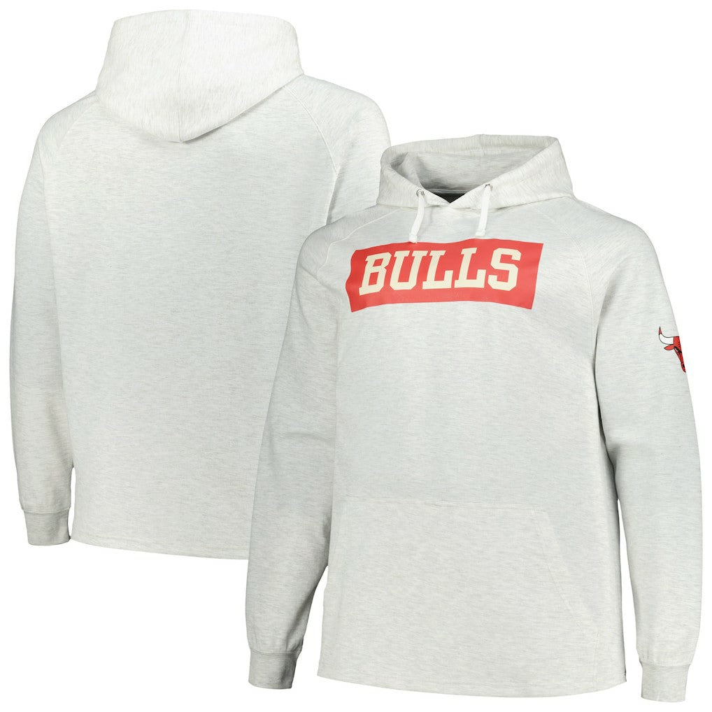 Fanatics Chicago Bulls Big & Tall Raglan Tri-Blend Pullover Hoodie sale