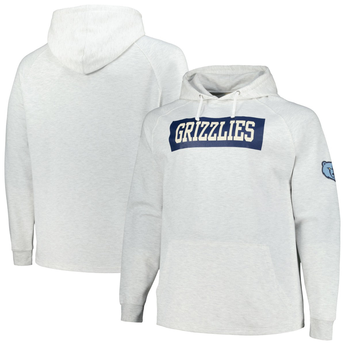 Fanatics Memphis Grizzlies Big & Tall Raglan Tri-Blend Pullover Hoodie