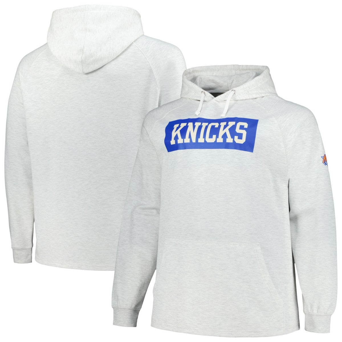 Fanatics New York Knicks Big & Tall Raglan Tri-Blend Pullover Hoodie