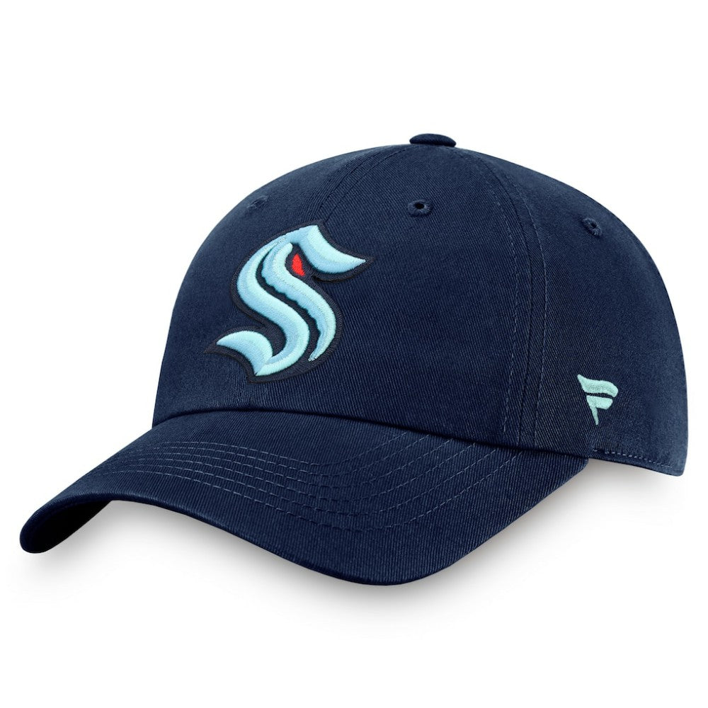 NHL Seattle Kraken Fanatics Core Primary Logo Adjustable Hat