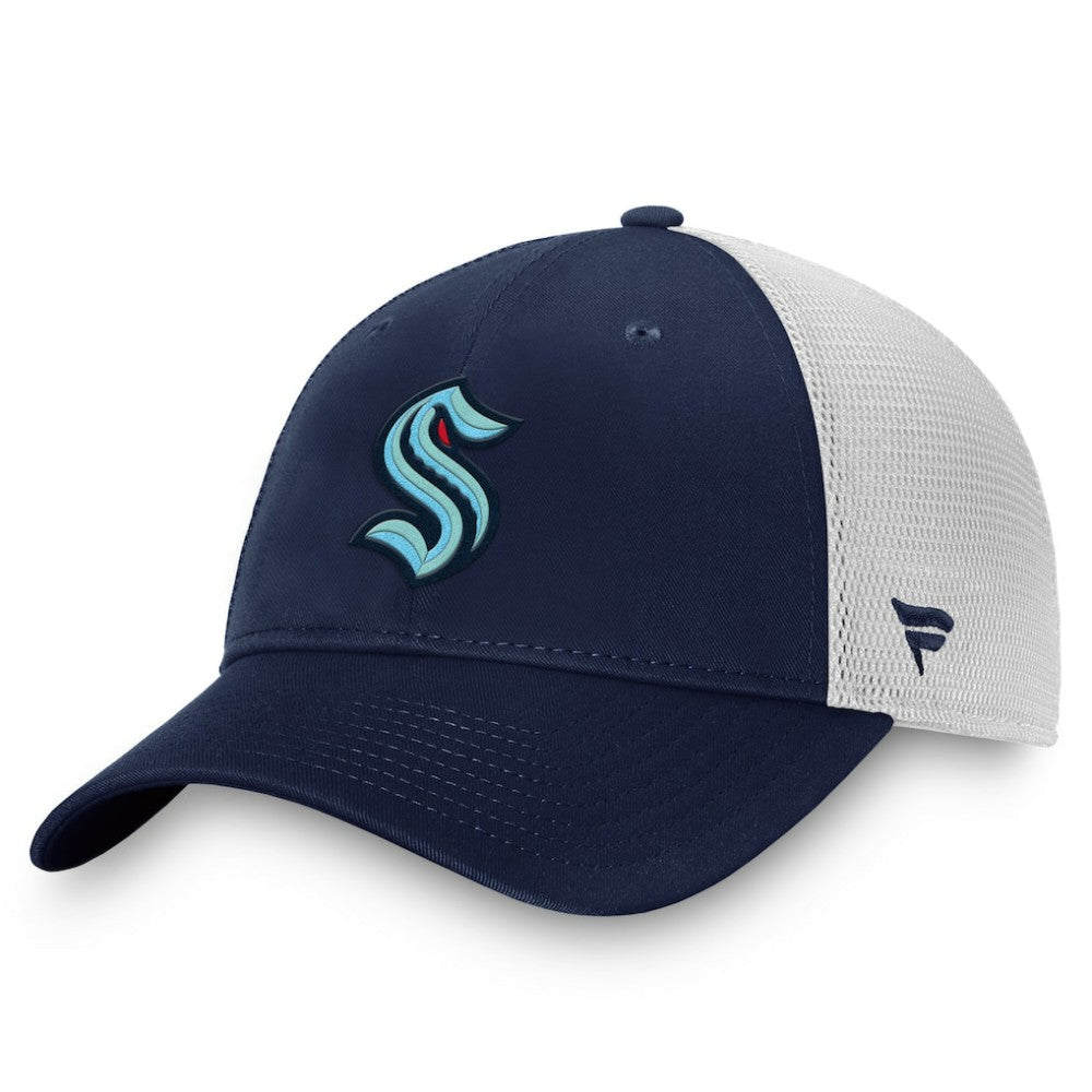 NHL Seattle Kraken Fanatics Core Primary Logo Trucker Adjustable Hat