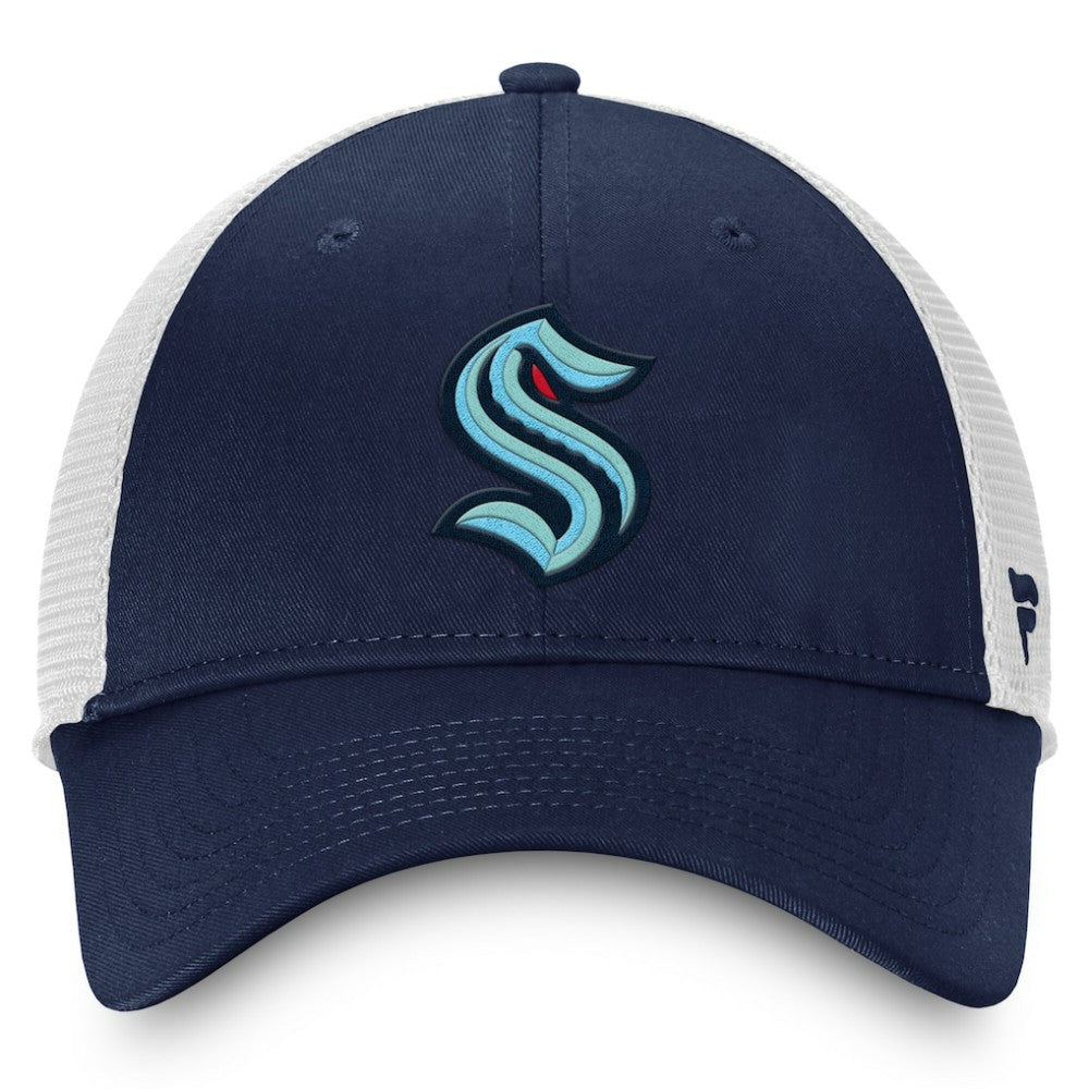 NHL Seattle Kraken Fanatics Core Primary Logo Trucker Adjustable Hat