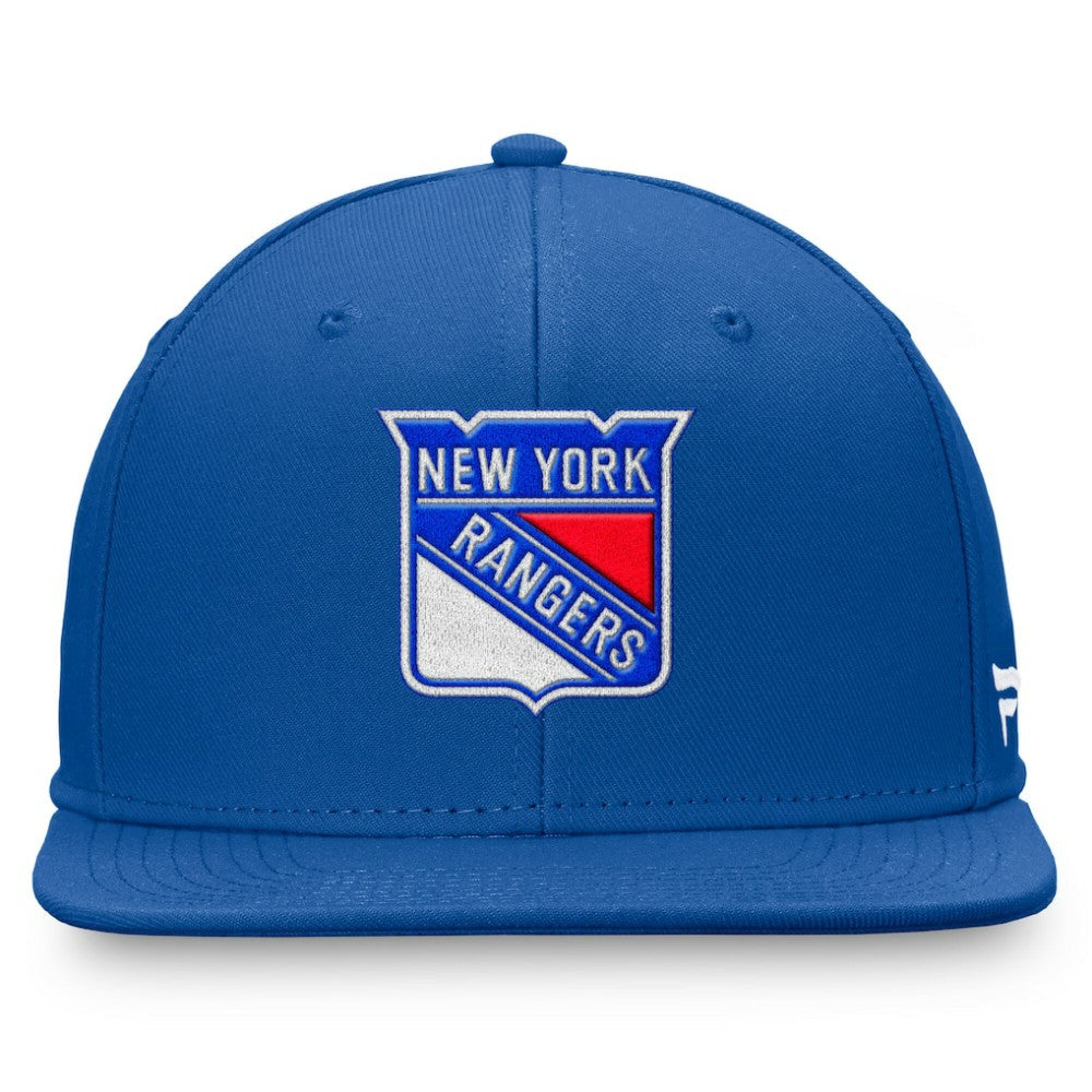 NHL New York Rangers Fanatics Core Primary Logo Fitted Hat