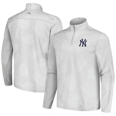 Gray New York Yankees Tommy Bahama Delray Frond IslandZone Half-Zip Jacket