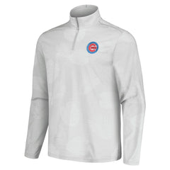 Gray Chicago Cubs Tommy Bahama Delray Frond IslandZone Half-Zip Jacket