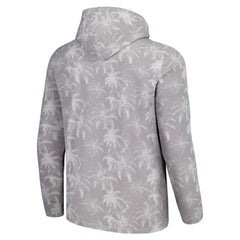 Gray Chicago Cubs Tommy Bahama Palm Frenzy Hoodie Long Sleeve T-Shirt