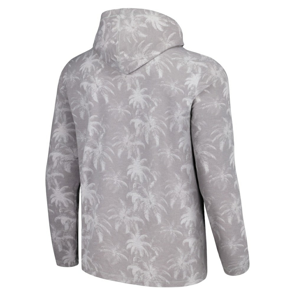 Gray Seattle Mariners Tommy Bahama Palm Frenzy Hoodie Long Sleeve T-Shirt