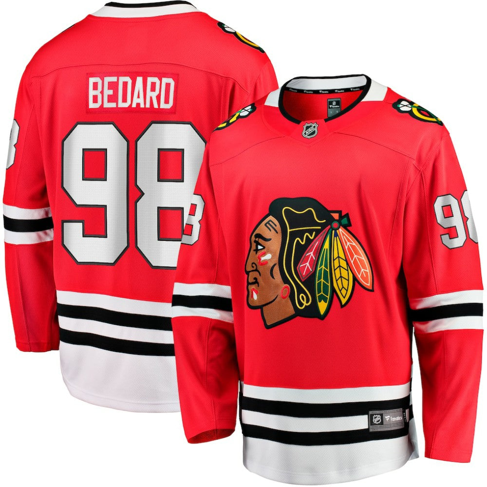 NHL Connor Bedard Chicago Blackhawks Fanatics Home Breakaway Player Jersey