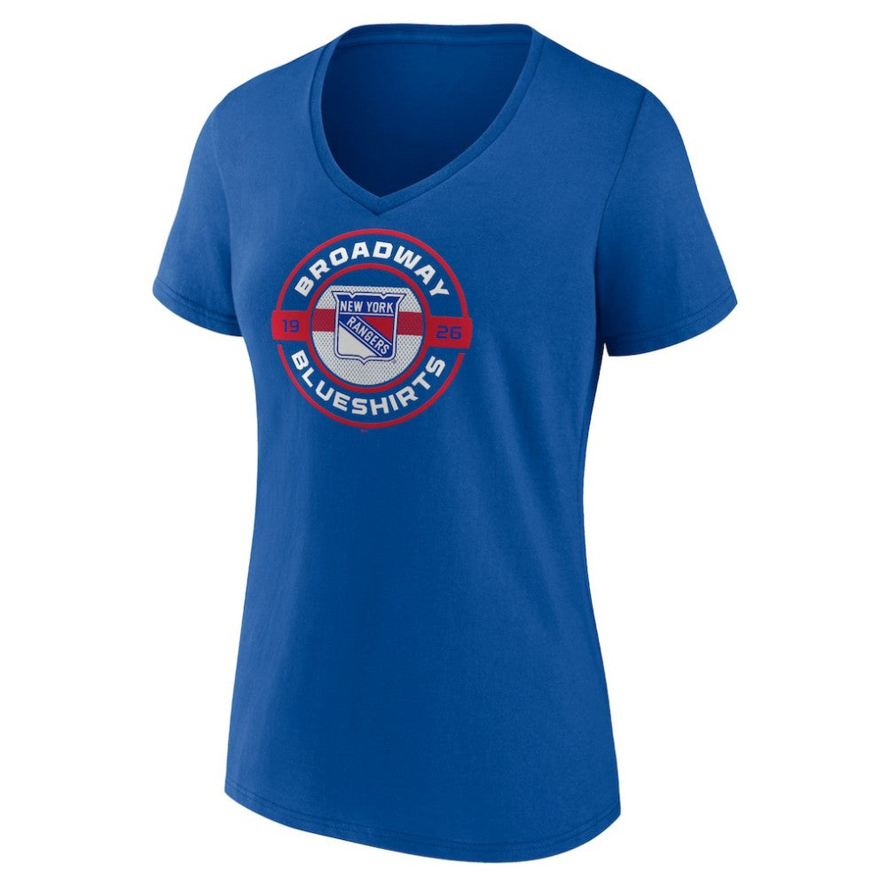 NHL New York Rangers Fanatics Women's Local A V-Neck T-Shirt