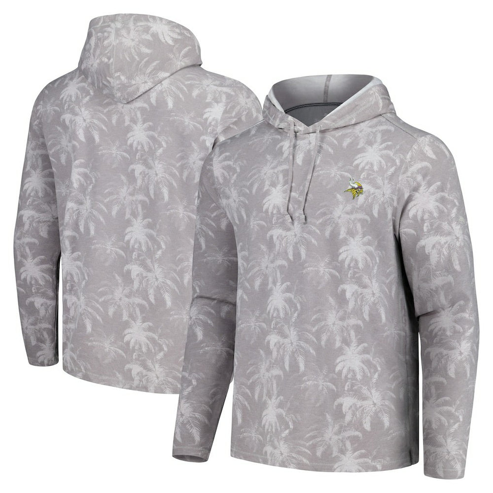 Palm Frenzy Hoodie Long Sleeve T-Shirt - Minnesota Vikings Hoodies