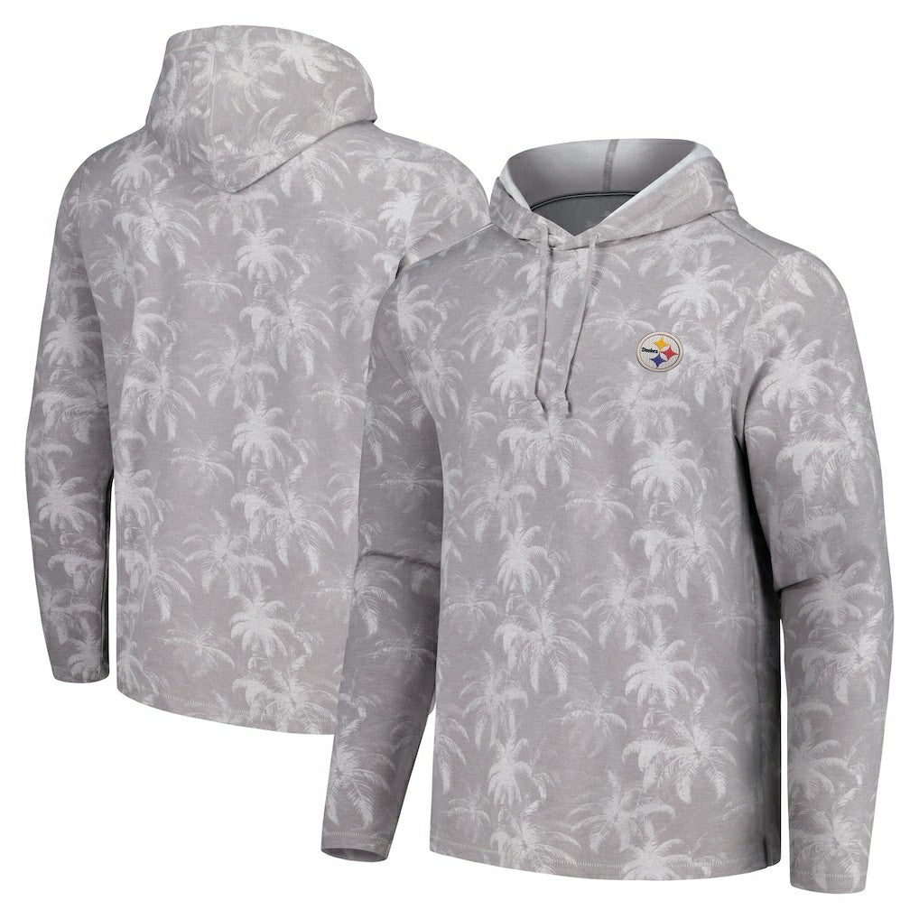 Palm Frenzy Hoodie Long Sleeve T-Shirt - Pittsburgh Steelers Hoodies