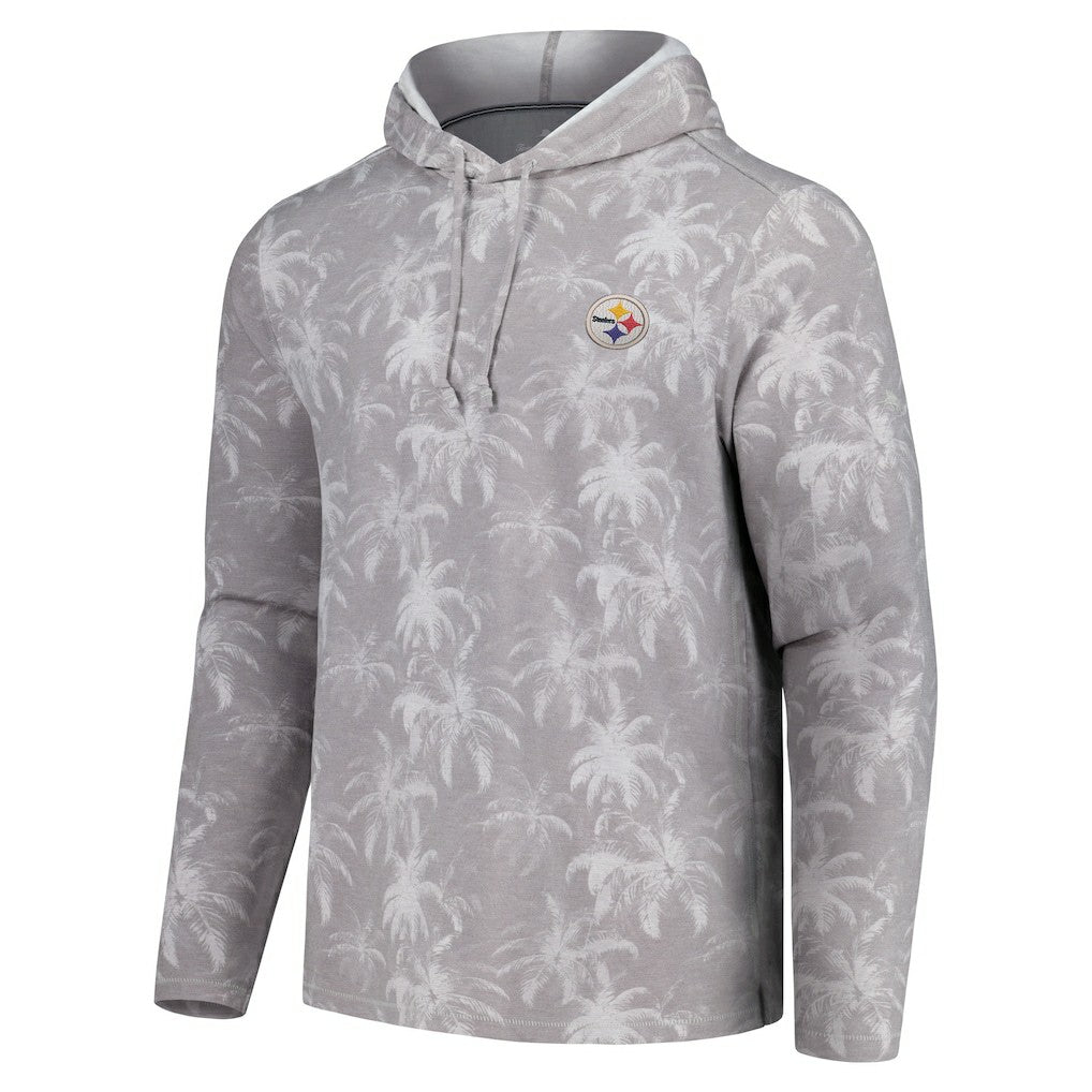 Palm Frenzy Hoodie Long Sleeve T-Shirt - Pittsburgh Steelers Hoodies
