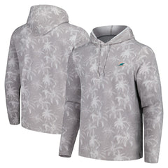Palm Frenzy Hoodie Long Sleeve T-Shirt - Miami Dolphins Hoodies