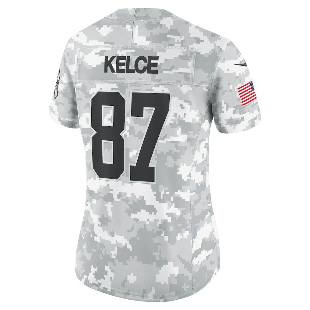 Travis Kelce  Women's 2024 Salute to Service Limited Jersey - Kansas City Chiefs Jerseys