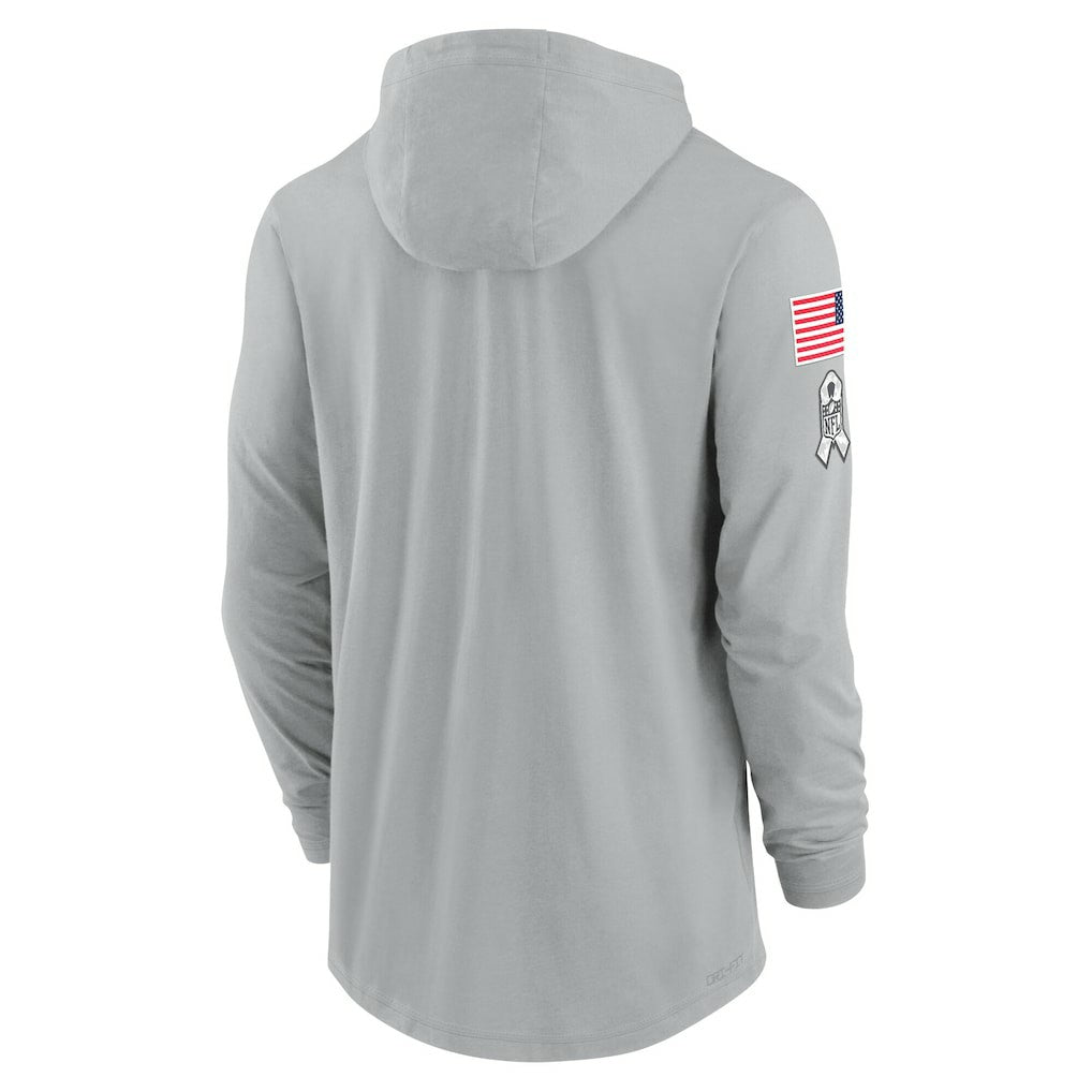 2024 Salute to Service Lightweight Dri-FIT Long Sleeve Hoodie T-Shirt - Cleveland Browns Hoodies