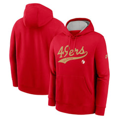 Rewind Club Logo Pullover Hoodie - San Francisco 49ers Hoodies