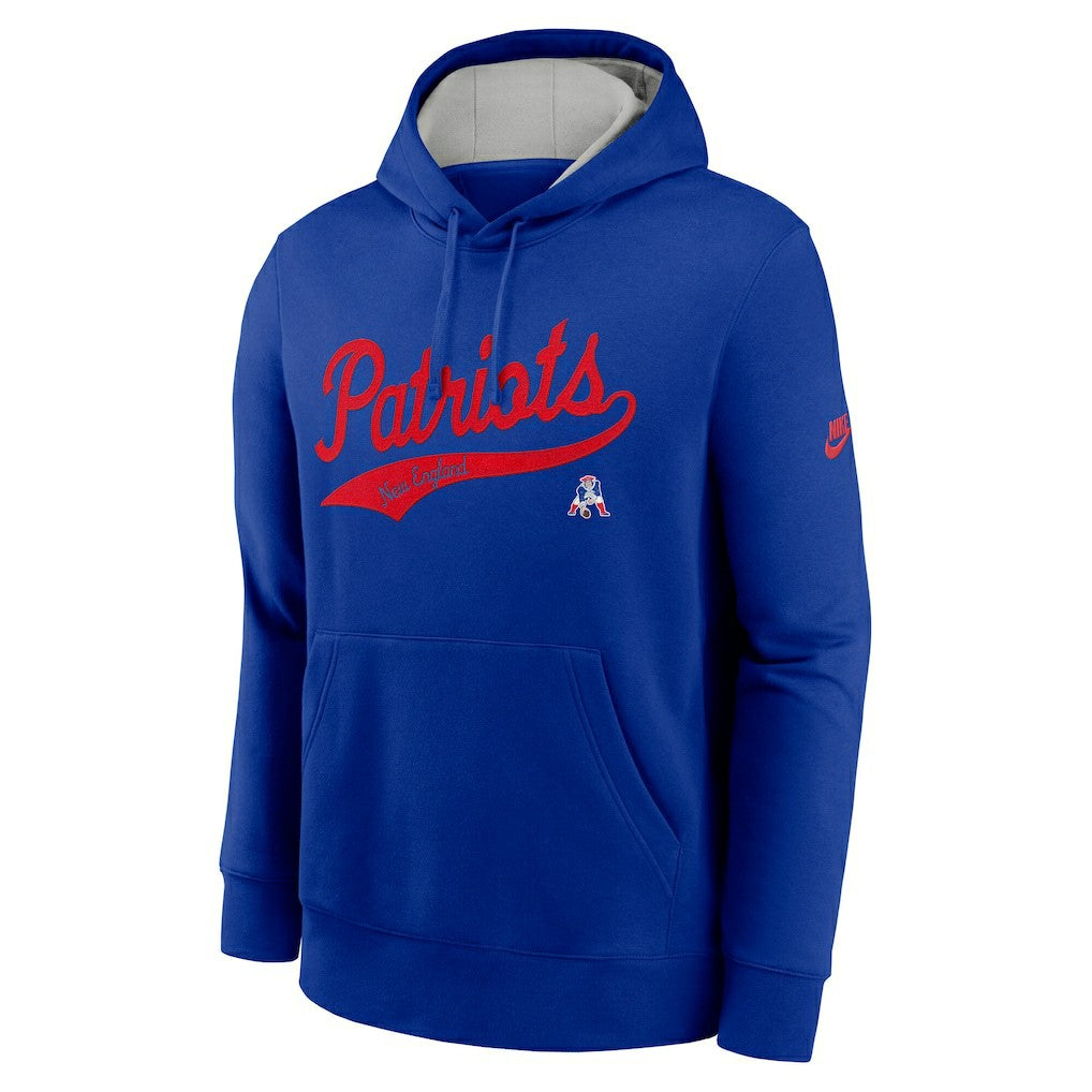 Rewind Club Logo Pullover Hoodie - New England Patriots Hoodies