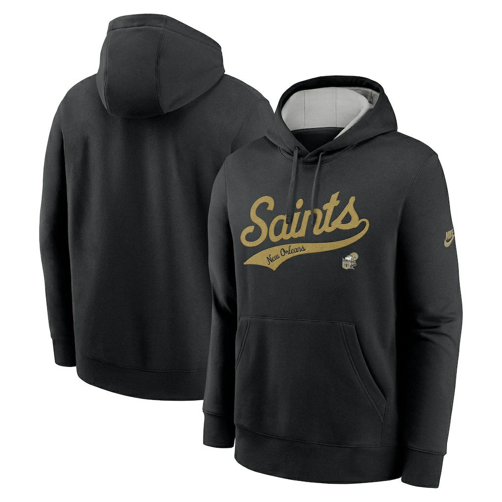 Rewind Club Logo Pullover Hoodie - New Orleans Saints Hoodies