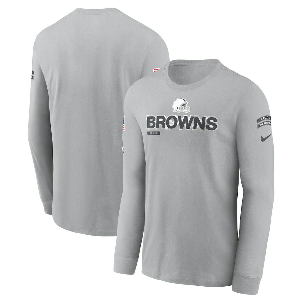 2024 Salute To Service Long Sleeve T-Shirt - Cleveland Browns T-shirts