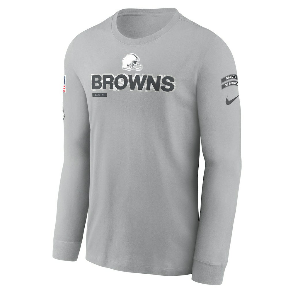 2024 Salute To Service Long Sleeve T-Shirt - Cleveland Browns T-shirts