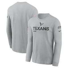 2024 Salute To Service Long Sleeve T-Shirt - Houston Texans T-shirts