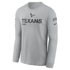 2024 Salute To Service Long Sleeve T-Shirt - Houston Texans T-shirts