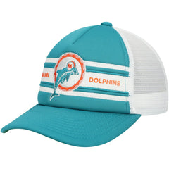 Youth Stripe Trucker Adjustable Hat - Miami Dolphins Hats