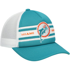 Youth Stripe Trucker Adjustable Hat - Miami Dolphins Hats