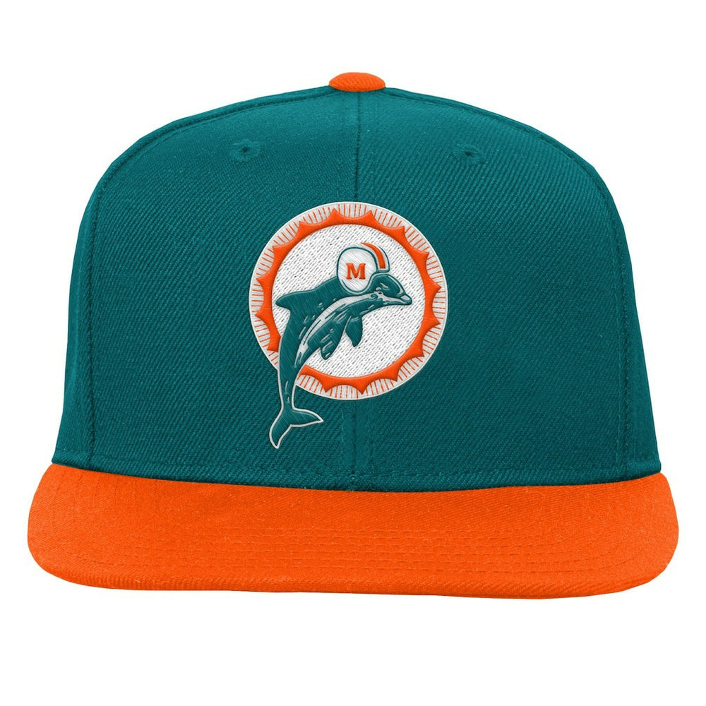 Youth Team Two-Tone Snapback Hat - Miami Dolphins Hats