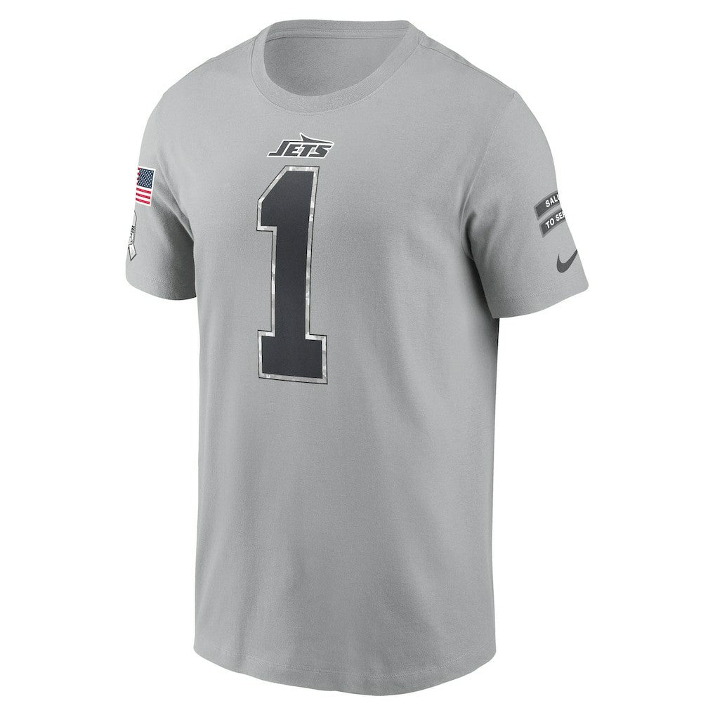 Ahmad Sauce Gardner  2024 Salute To Service Name & Number T-Shirt - New York Jets T-shirts