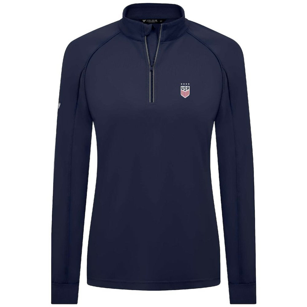 USWNT Levelwear Women's Kinetic Insignia Quarter-Zip Pullover