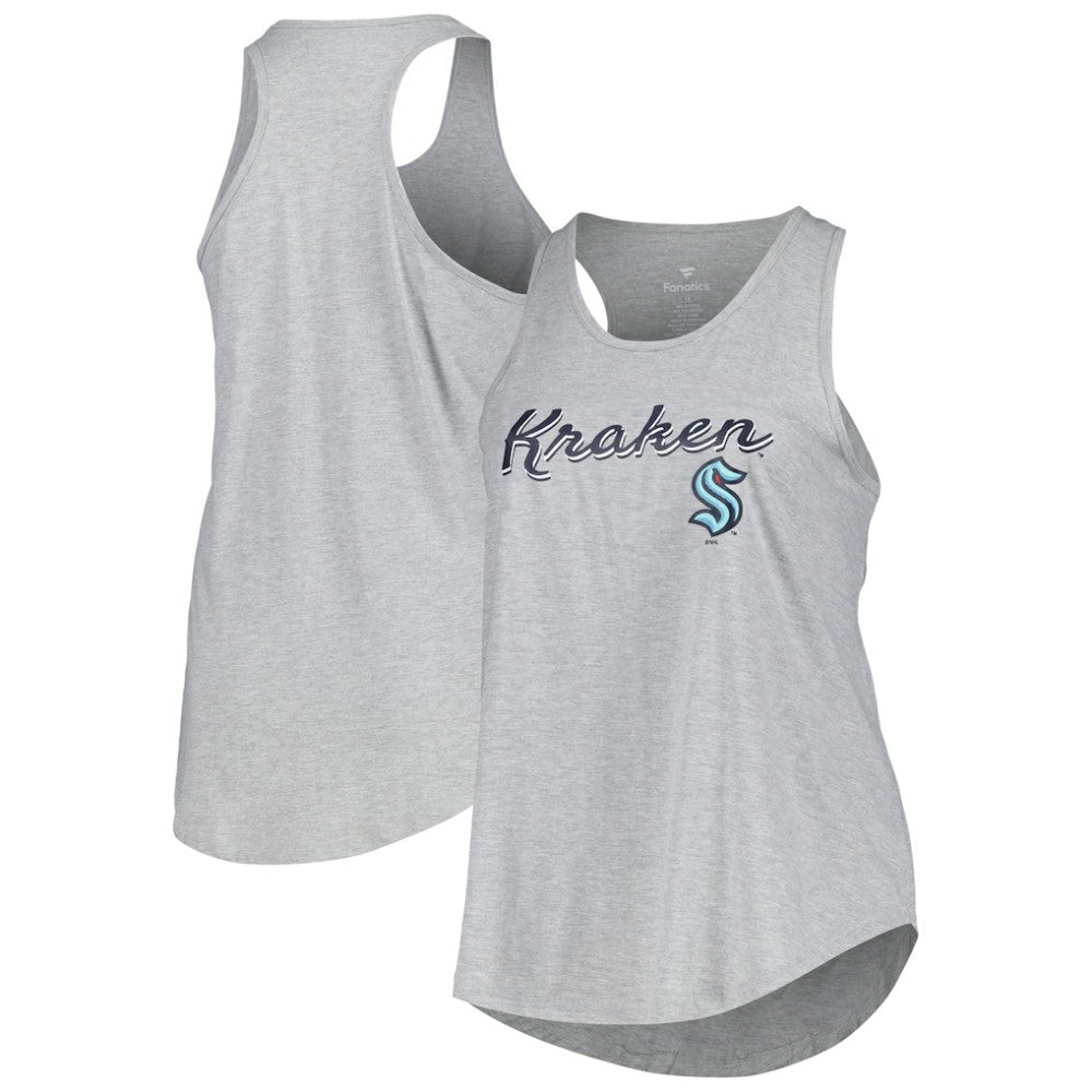 NHL Seattle Kraken Fanatics Women's Plus Size Racerback Tank Top