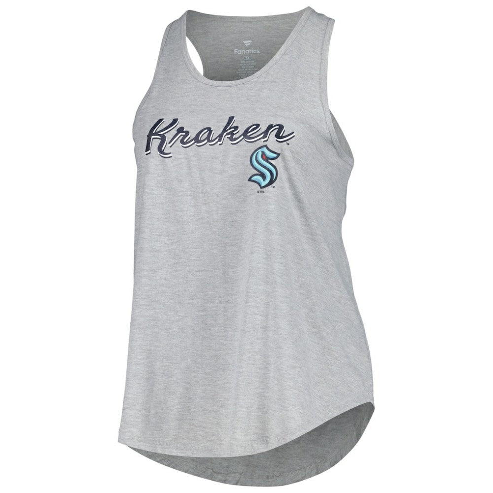NHL Seattle Kraken Fanatics Women's Plus Size Racerback Tank Top