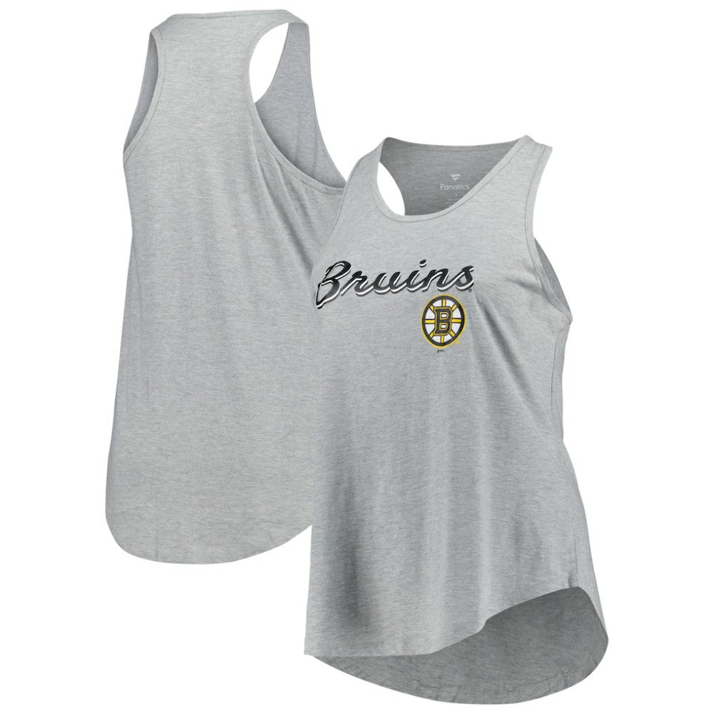 NHL Boston Bruins Fanatics Women's Plus Size Racerback Tank Top