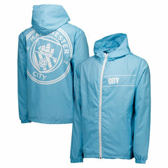 Manchester City Home Match Hoodie Full-Zip Windbreaker Jacket