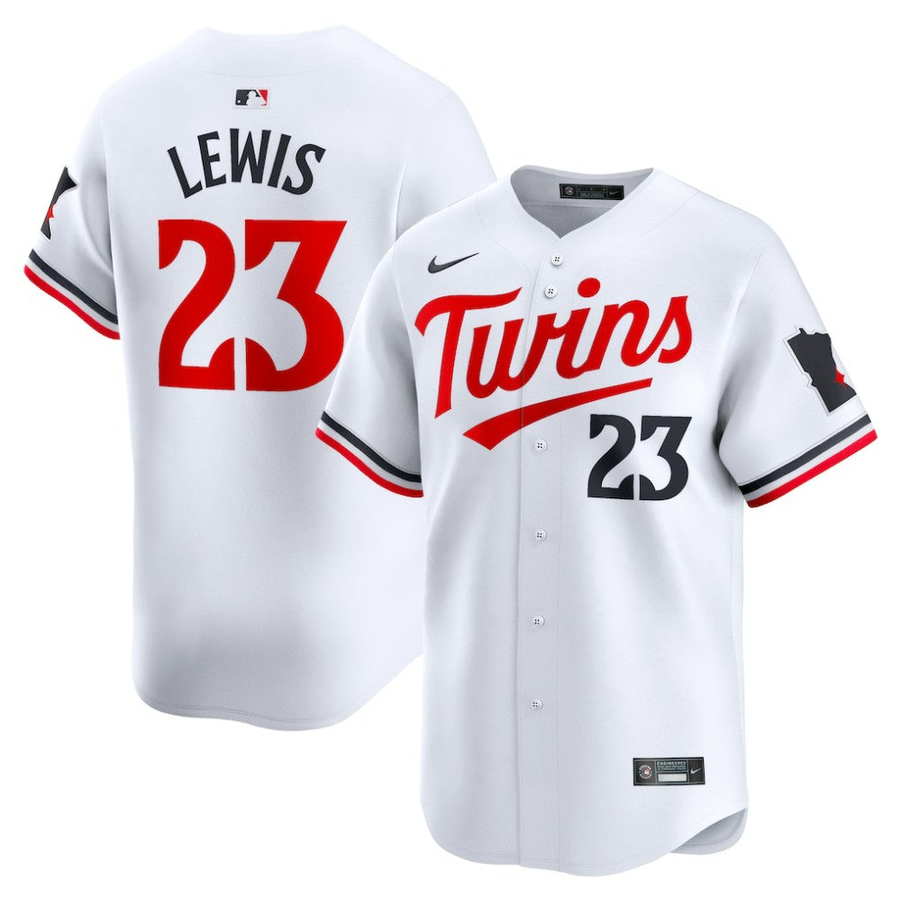 White Royce Lewis Minnesota Twins Nike Home Limited Player Jersey