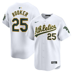 White Brent Rooker Athletics Nike Home Limited Player Jersey
