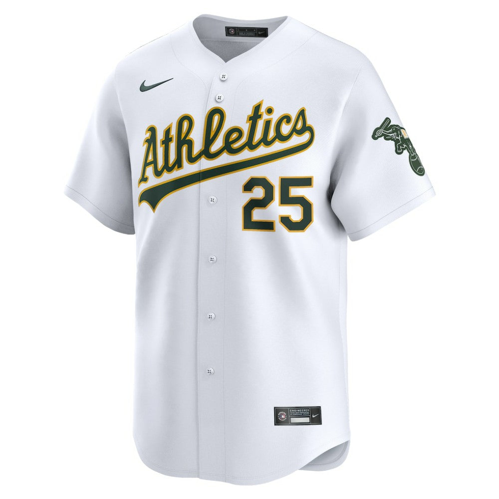 White Brent Rooker Athletics Nike Home Limited Player Jersey