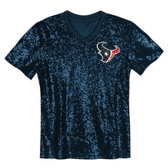 C.J. Stroud  Girls Youth Sequin V-Neck Fashion Jersey - Houston Texans Jerseys