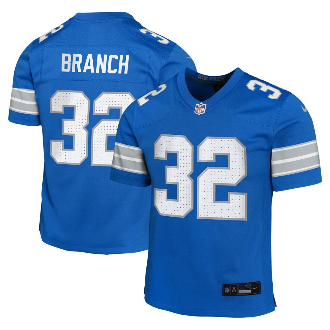 Brian Branch  Youth Game Jersey - Detroit Lions Jerseys