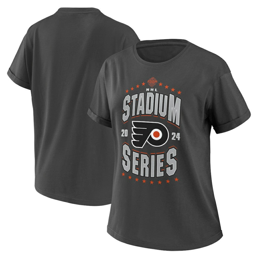 NHL Philadelphia Flyers WEAR by Erin Andrews Women's 2024 NHL Stadium Series Boyfriend T-Shirt